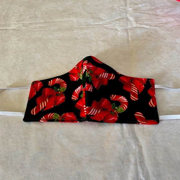 Amish Creations By Barb Byler Accessories - Amish Creations Red Sparkle Candy Cane Mask